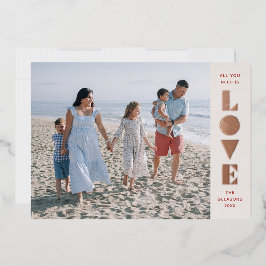 Tarjeta Festiva Con Relieve Metalizado Tarjeta de foto de Relieve metalizado Geo Love El