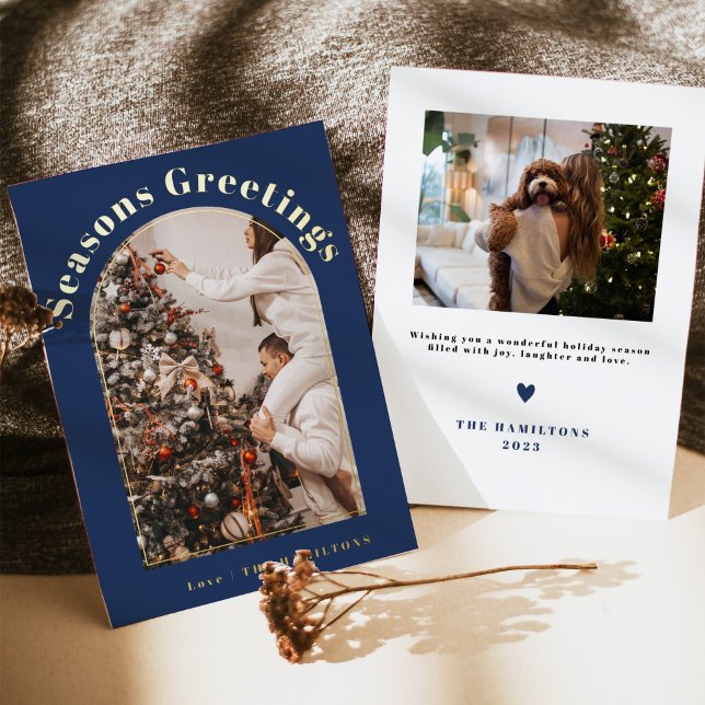 Tarjeta Festiva Con Relieve Metalizado Tarjeta de Navidades de Relieve metalizado retro | (Subido por el creador)