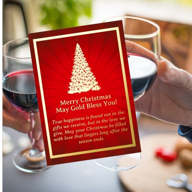 Tarjeta Festiva Con Relieve Metalizado Tarjeta de Relieve metalizado Golden Christmas Tre (Subido por el creador)