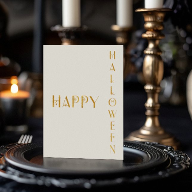 Tarjeta Festiva Con Relieve Metalizado Tarjeta de Relieve metalizado Halloween Feliz Mode (Subido por el creador)