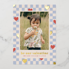 Tarjeta Festiva Con Relieve Metalizado Tarjeta del Día de San Valentín de corazones con t