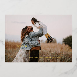 Tarjeta Festiva Con Relieve Metalizado Tarjeta fotográfica de Relieve metalizado navideño