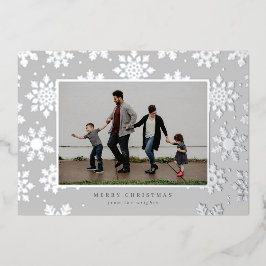 Tarjeta Festiva Con Relieve Metalizado Tarjeta fotográfica prensada con papel de aluminio