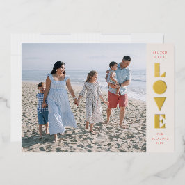 Tarjeta Festiva Con Relieve Metalizado Tarjeta fotográfica Relieve metalizado Geo Love El