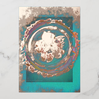 TARJETA FESTIVA CON RELIEVE METALIZADO "TARJETAS DE MAGHIE" #CARDSBYMAGHIE CARDSBYMAGHIE.