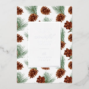 Tarjeta Festiva Con Relieve Metalizado TE DESEAMOS UNAS FELICES FIESTAS   Agrega tu foto