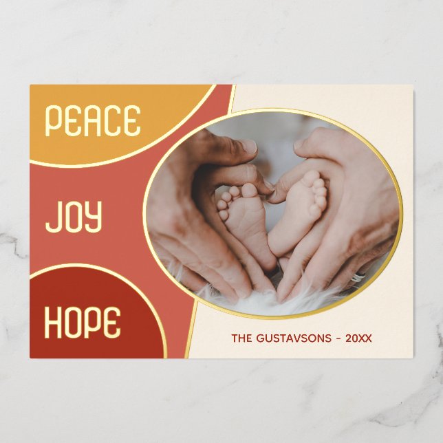 Tarjeta Festiva Con Relieve Metalizado Temporadas Clásicas Modernas Saludo El Oro (Anverso)