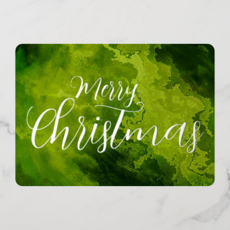 Tarjeta Festiva Con Relieve Metalizado Textura Grunge Mármol Feliz Navidad