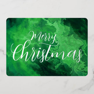 Tarjeta Festiva Con Relieve Metalizado Textura Grunge Mármol Feliz Navidad