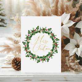 Tarjeta Festiva Con Relieve Metalizado Typografía moderna Tarjeta de Relieve metalizado d