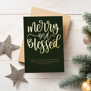 Tarjeta Festiva Con Relieve Metalizado Una Buena Fotos Y Una Bendita Fotos