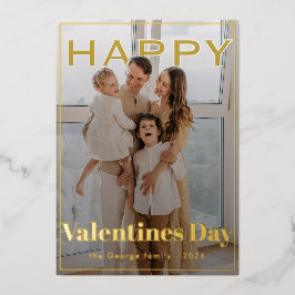 Tarjeta Festiva Con Relieve Metalizado Valentine Magic Modern PhotoPop