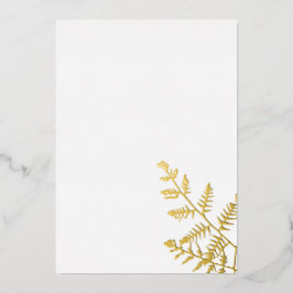 Tarjeta Festiva Con Relieve Metalizado verde de primavera