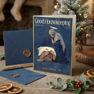 Tarjeta Festiva Con Relieve Metalizado Vintage Jessie Willcox Smith María Jesús Navidad
