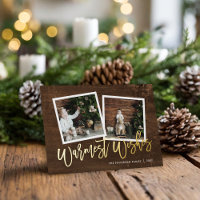 Warmest Wiers Rustic Gold Script Foto