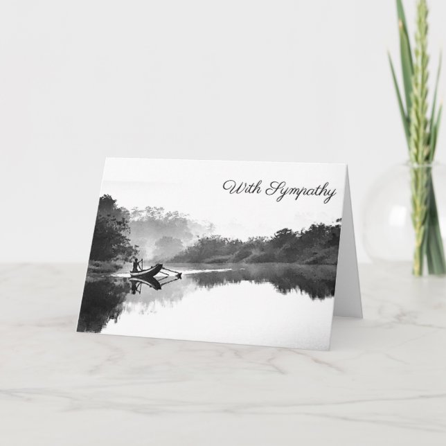 Tarjeta Festiva Con simpatía, pescador ceilandés (Anverso)