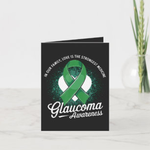Tarjeta Festiva Conciencia del glaucoma de la medicina