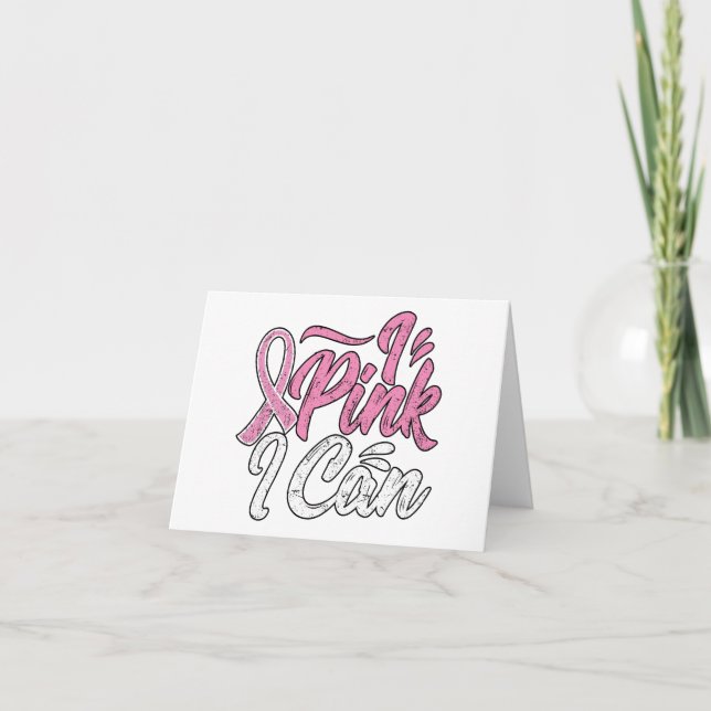 Tarjeta Festiva Conciencia sobre el cáncer de mama (Anverso)