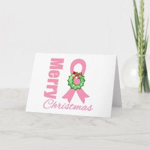 Tarjeta Festiva Concienciación sobre el cáncer de mama Cinta de Na