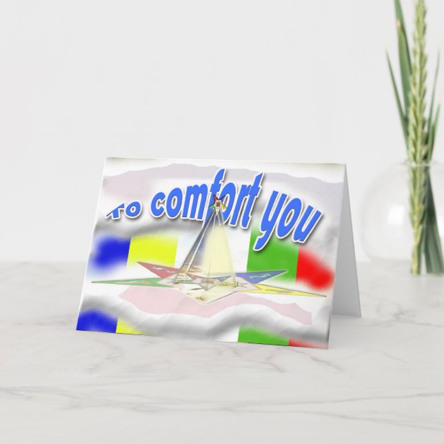 Tarjeta Festiva Condolencia de OES (Anverso)