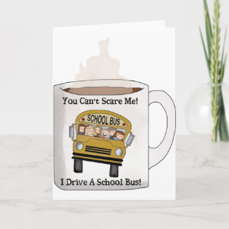 Tarjeta Festiva Conductor del autobús escolar