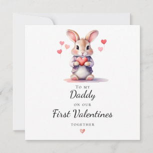 Tarjeta Festiva Conejito Adorable a Mi Papá en Nuestro Primer Día