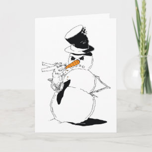 Tarjeta Festiva Conejito codicioso