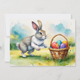 Tarjeta Festiva Conejito de Pascua
