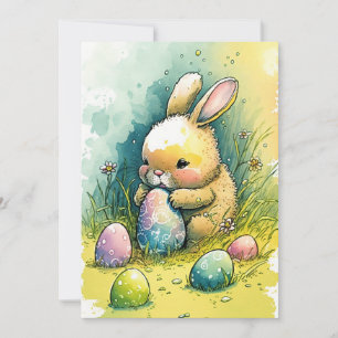 Tarjeta Festiva Conejito de Pascua