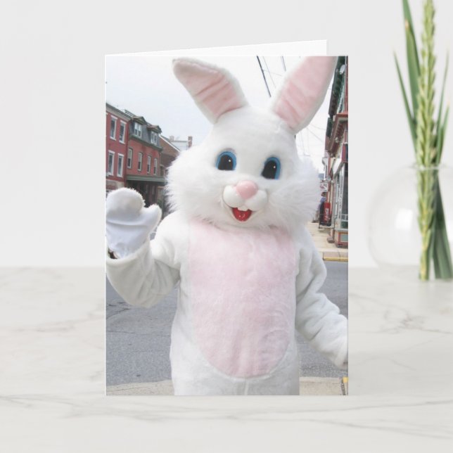 Tarjeta Festiva Conejito de Pascua (Anverso)