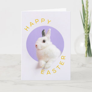 Tarjeta Festiva Conejito de Pascua adorable