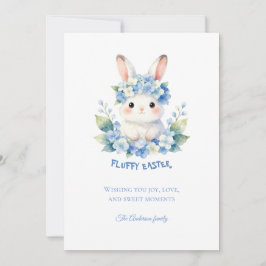 Tarjeta Festiva Conejito de Pascua Adorable Foto de Hortensia Acua