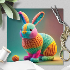 Tarjeta Festiva Conejito de Pascua Lindo y Juguetón