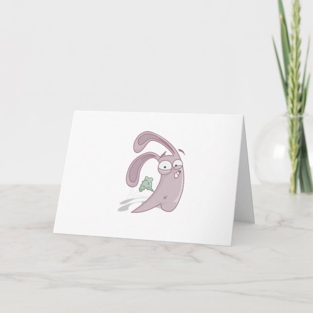 Tarjeta Festiva Conejito el Farting (Anverso)
