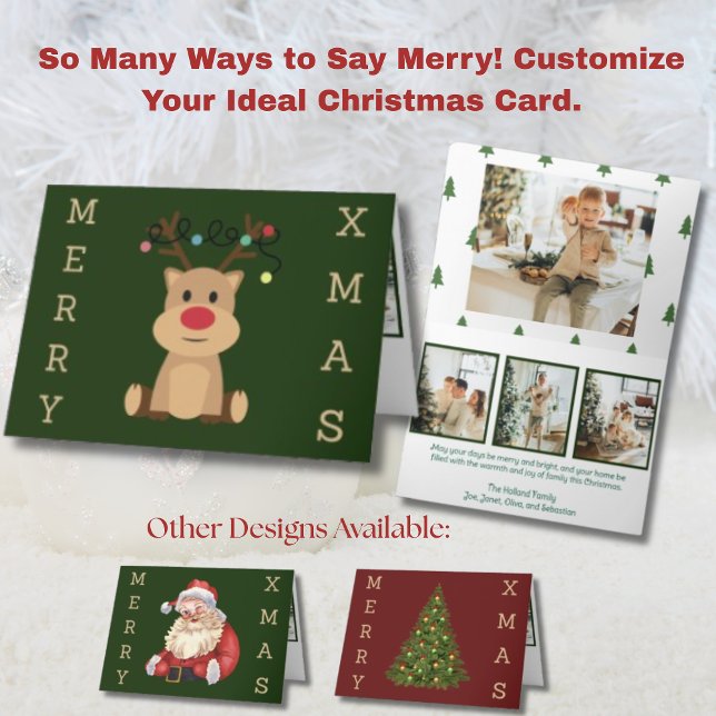 Tarjeta Festiva Conejito Reno Lindo 4 Foto (Subido por el creador)