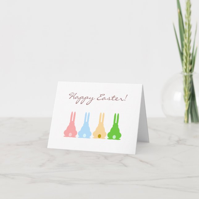 Tarjeta Festiva Conejitos (Anverso)