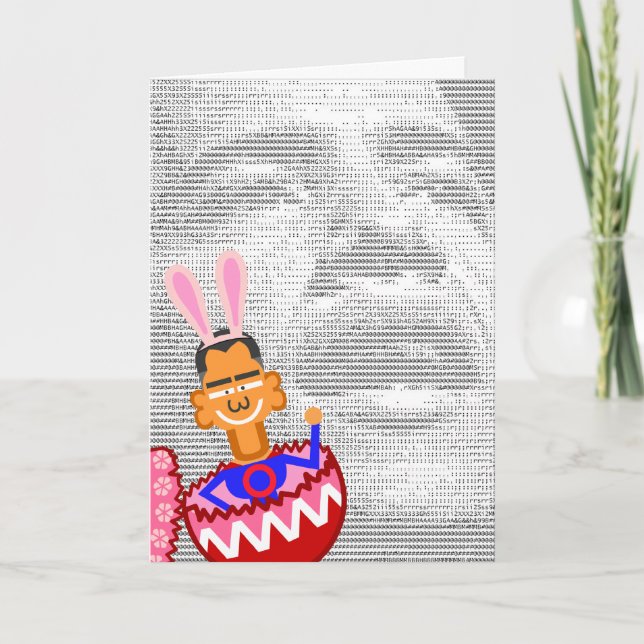 Tarjeta Festiva  Conejo (Anverso)