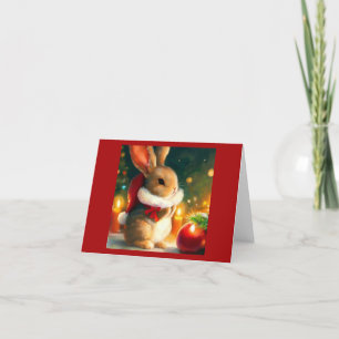 Tarjeta Festiva Conejo 1 de navidades