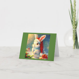 Tarjeta Festiva Conejo 2 de navidades