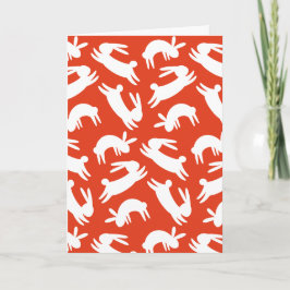 Tarjeta Festiva Conejo chino de Año Nuevo 2023