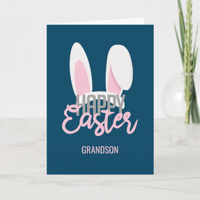 Tarjeta Festiva Conejo Cute (Anverso)