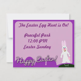 Tarjeta Festiva Conejo Cute Happy Easter