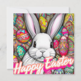 Tarjeta Festiva Conejo de Pascua