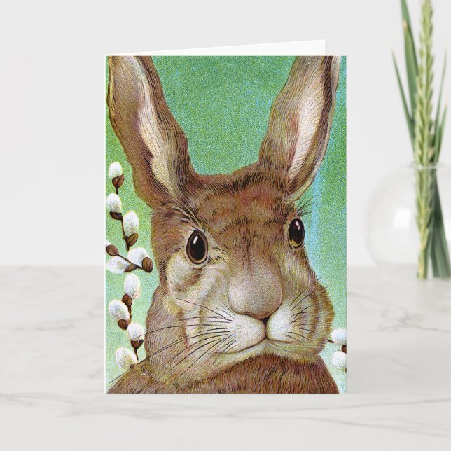 Tarjeta Festiva Conejo de Pascua (Anverso)