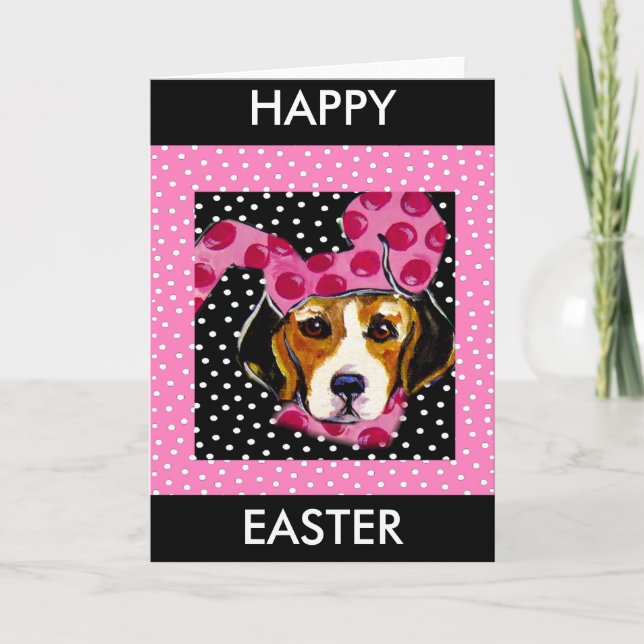 Tarjeta Festiva Conejo de Pascua (Anverso)