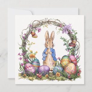 Tarjeta Festiva Conejo de Pascua