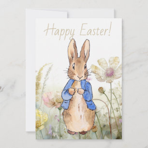 Tarjeta Festiva conejo de Pascua