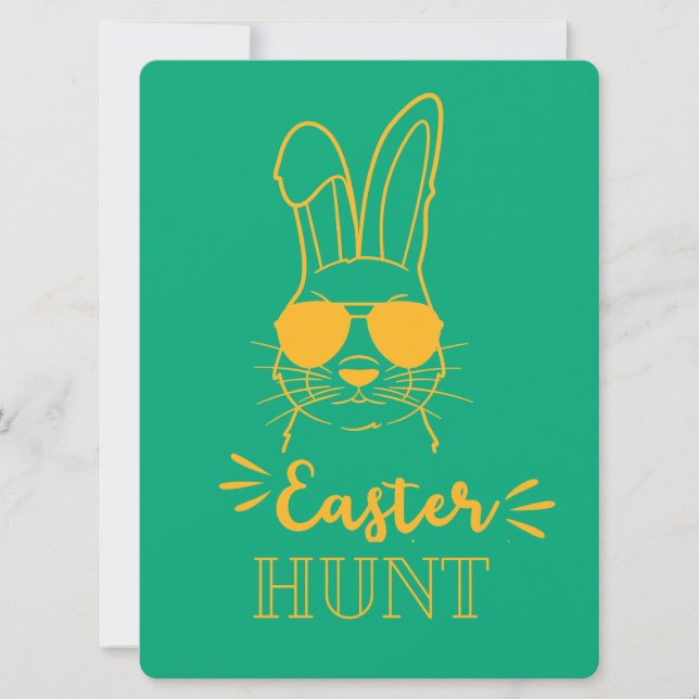 TARJETA FESTIVA CONEJO DE PASCUA (Anverso)