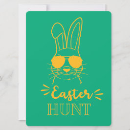 TARJETA FESTIVA CONEJO DE PASCUA