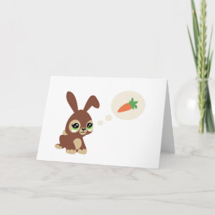 Tarjeta Festiva conejo de Pascua
